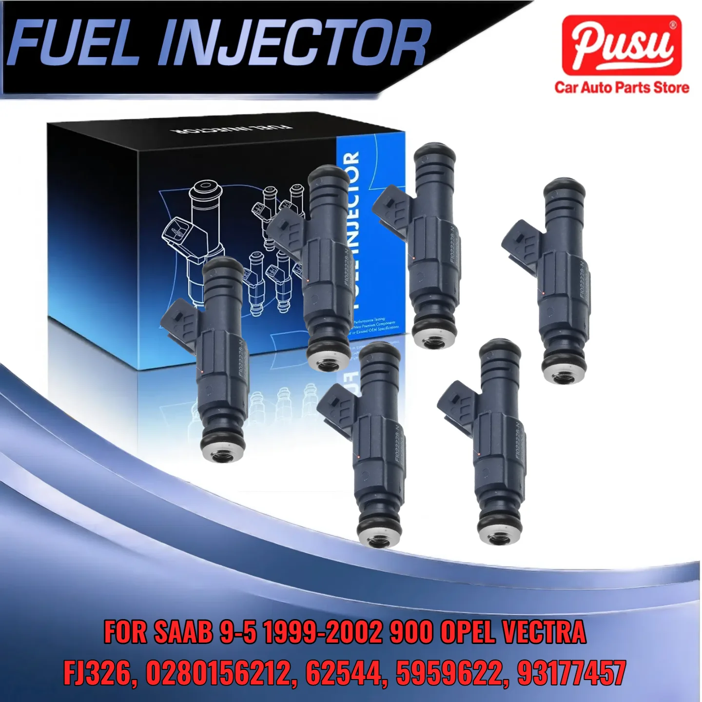 Fuel Injector Set of 6 for Saab 900 9000 9 5 for Cadillac Catera 2 5L 3 0L Replace 5959622 93177457
Fuel Injector Set of 6 for Saab 900 9000 9 5 for Cadillac Catera 2 5L 3 0L Replace 5959622 93177457