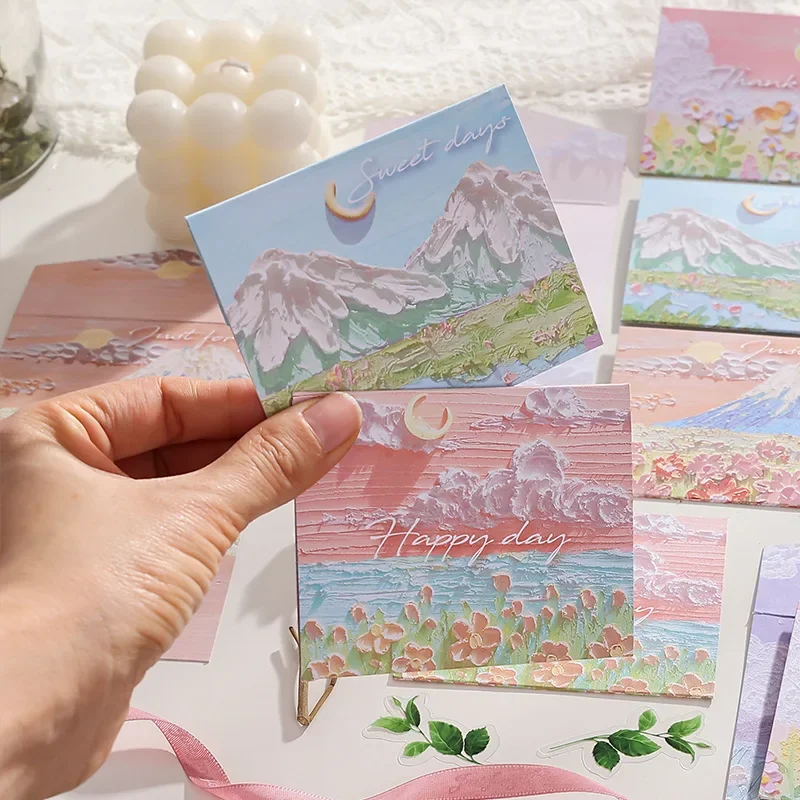 6-piece set of well-known oil painting greeting cards Christmas greetings information postcards romantic couple gifts postcards
6-piece set of well-known oil painting greeting cards Christmas greetings information postcards romantic couple gifts postcards