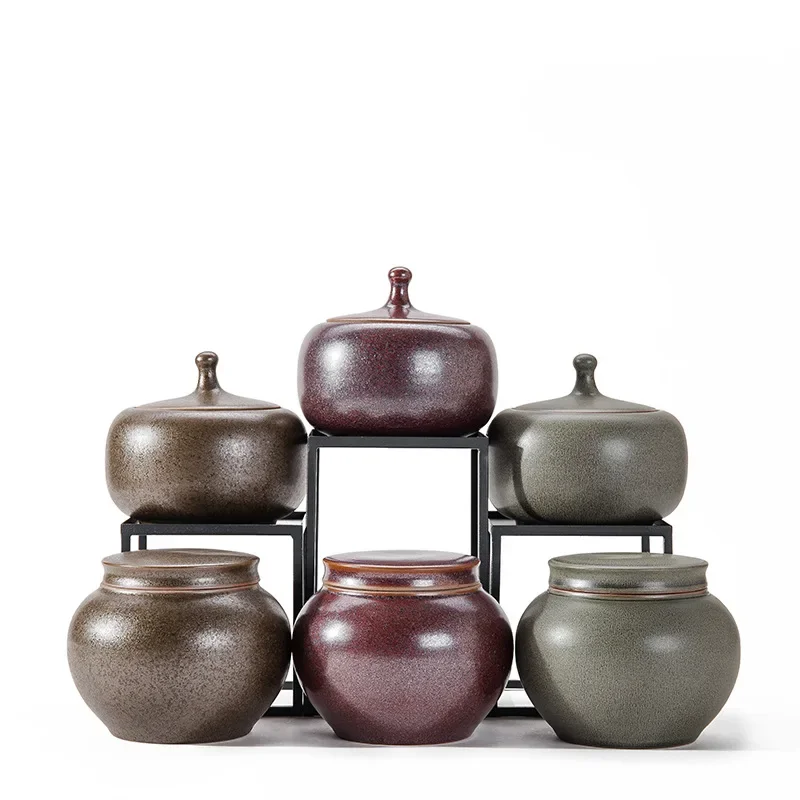Ceramic Jar Enamel Sealed Tea Grain Teapot Moisture-proof Storage Decoration
Ceramic Jar Enamel Sealed Tea Grain Teapot Moisture-proof Storage Decoration