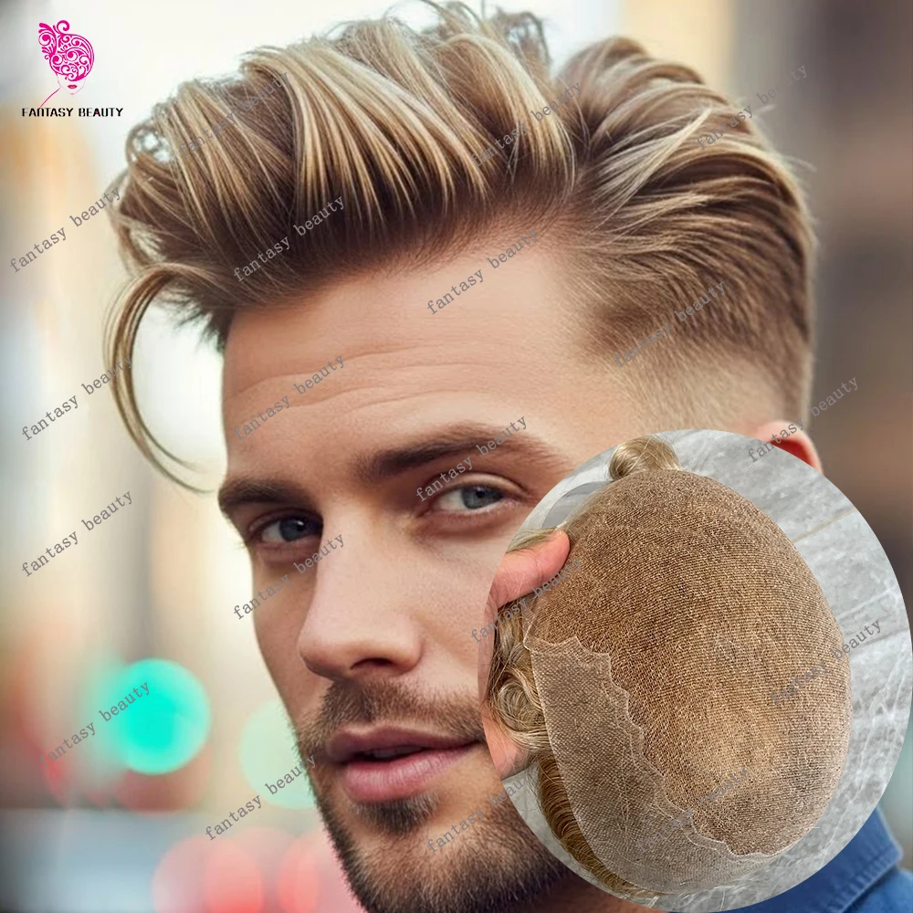 Lightest Blonde #18 #22R #7 Virgin Human Hair Q6 Men's Toupee Breathable Swiss Lace And PU Replacement Wigs Capillary Prosthesis
Lightest Blonde #18 #22R #7 Virgin Human Hair Q6 Men's Toupee Breathable Swiss Lace And PU Replacement Wigs Capillary Prosthesis