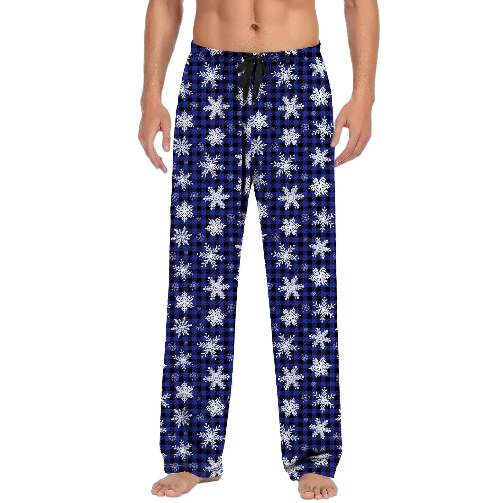 Mens Christmas Pants Snowflake Print Xmas Pajama Pants Holiday Pajamas For Lounging Sleeping Party Drawstring Loose Trousers
Mens Christmas Pants Snowflake Print Xmas Pajama Pants Holiday Pajamas For Lounging Sleeping Party Drawstring Loose Trousers