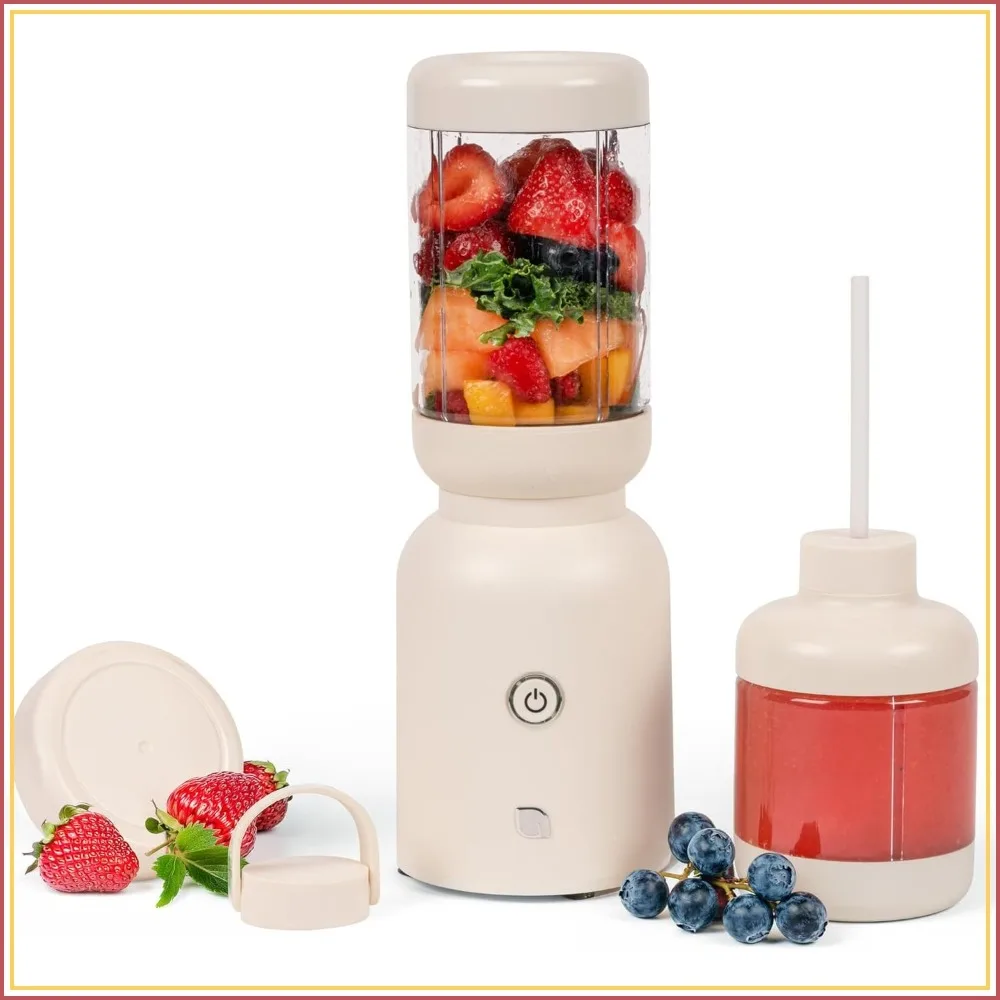Compact Personal Blender for Smoothies, Shakes & Ice Crushing, 600W, 30oz Cup + To-Go Cup with 2 Lids
Compact Personal Blender for Smoothies, Shakes & Ice Crushing, 600W, 30oz Cup + To-Go Cup with 2 Lids