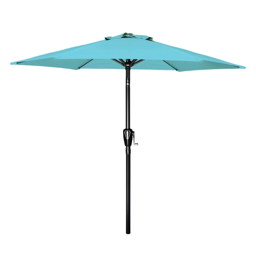7.5ft Patio Outdoor Table Market Yard Umbrella with Push Button Tilt Crank 6 Sturdy Ribs for Garden Deck Backyard Pool Turquois
7.5ft Patio Outdoor Table Market Yard Umbrella with Push Button Tilt Crank 6 Sturdy Ribs for Garden Deck Backyard Pool Turquois