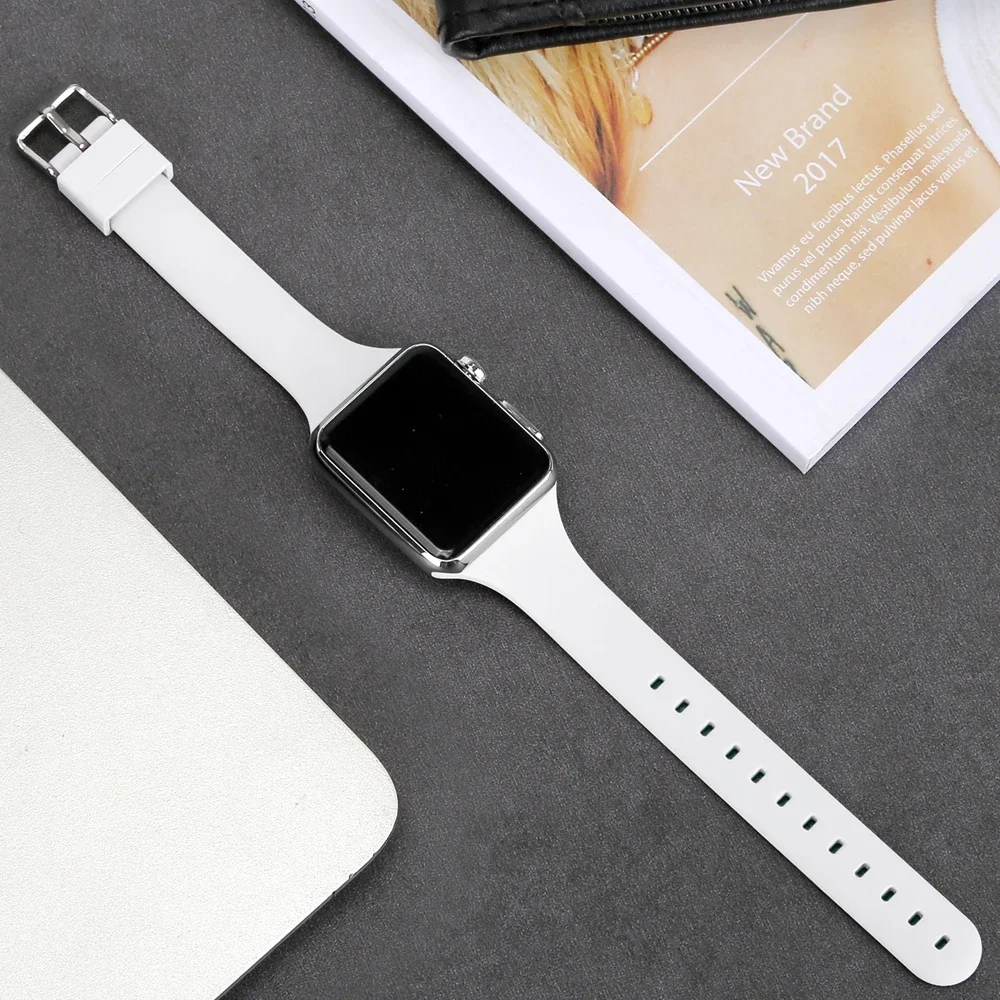 Nice Silicone Strap women Series Ultra 10/9/8/7 5 38mm For Apple Watch band 40mm 41mm 42mm 44mm 45mm 46mm 49mm
Nice Silicone Strap women Series Ultra 10/9/8/7 5 38mm For Apple Watch band 40mm 41mm 42mm 44mm 45mm 46mm 49mm