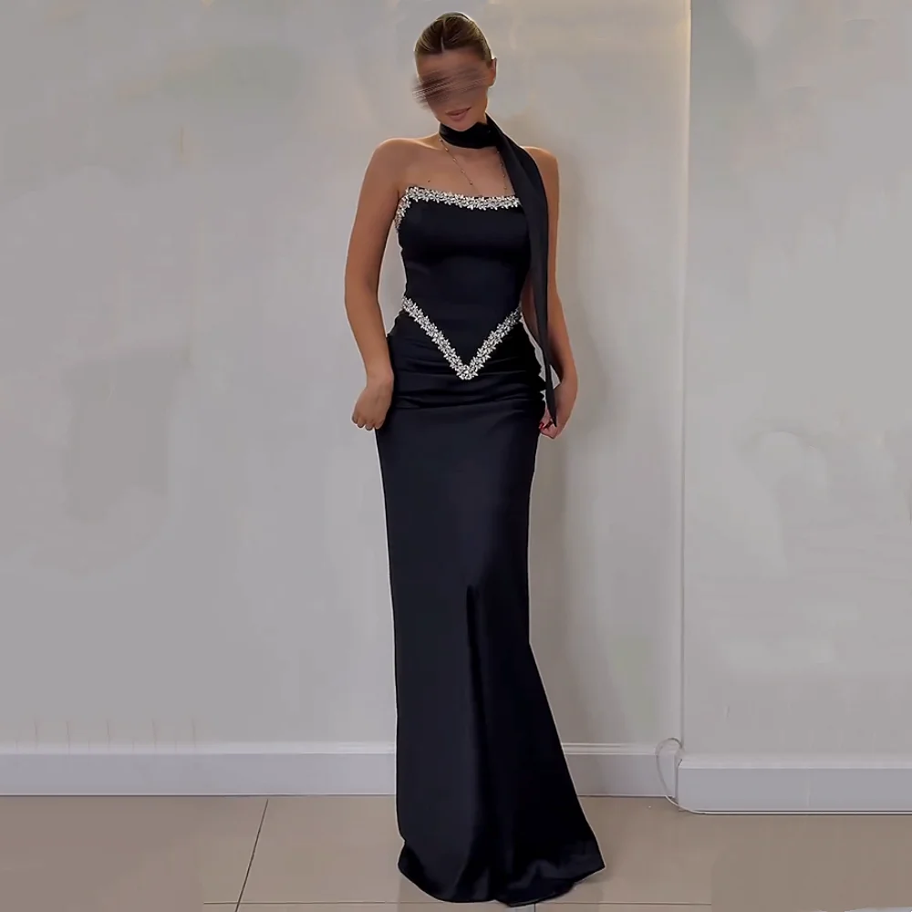 Customized Charming Strapless Party Dresses for Banquet Prom Dress Rhinestone Trumpet Long Dresses Formal Evening Gowns
Customized Charming Strapless Party Dresses for Banquet Prom Dress Rhinestone Trumpet Long Dresses Formal Evening Gowns