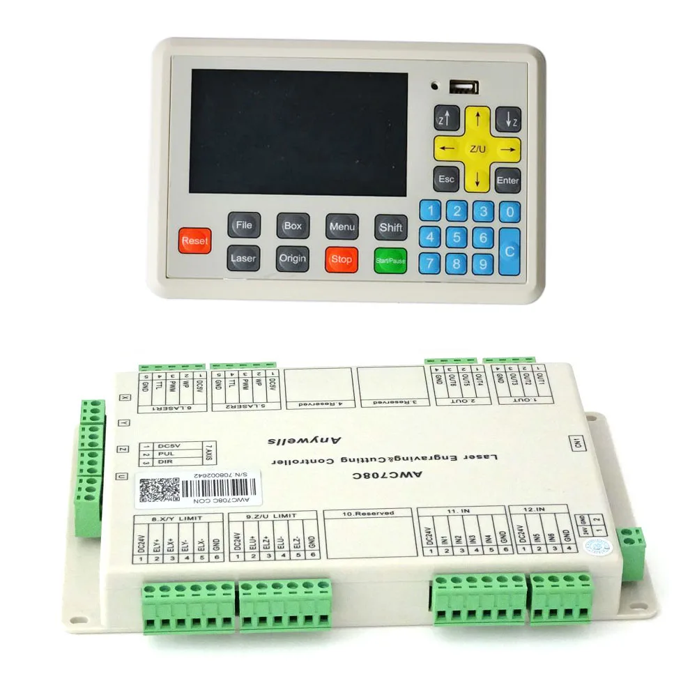 Контроллер для лазерной резки и гравировки Anywells AWC708C PLUS с 6 осями и 4 лазерными головками
Контроллер для лазерной резки и гравировки Anywells AWC708C PLUS с 6 осями и 4 лазерными головками