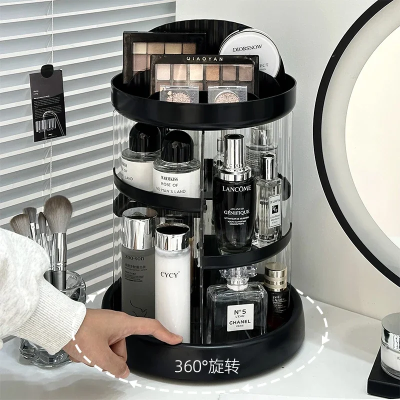 Rotating Cosmetics Storage Box Large Capacity Dresser Skin Care Product Shelf Acrylic Desktop Perfume Finishing Rack
Rotating Cosmetics Storage Box Large Capacity Dresser Skin Care Product Shelf Acrylic Desktop Perfume Finishing Rack
