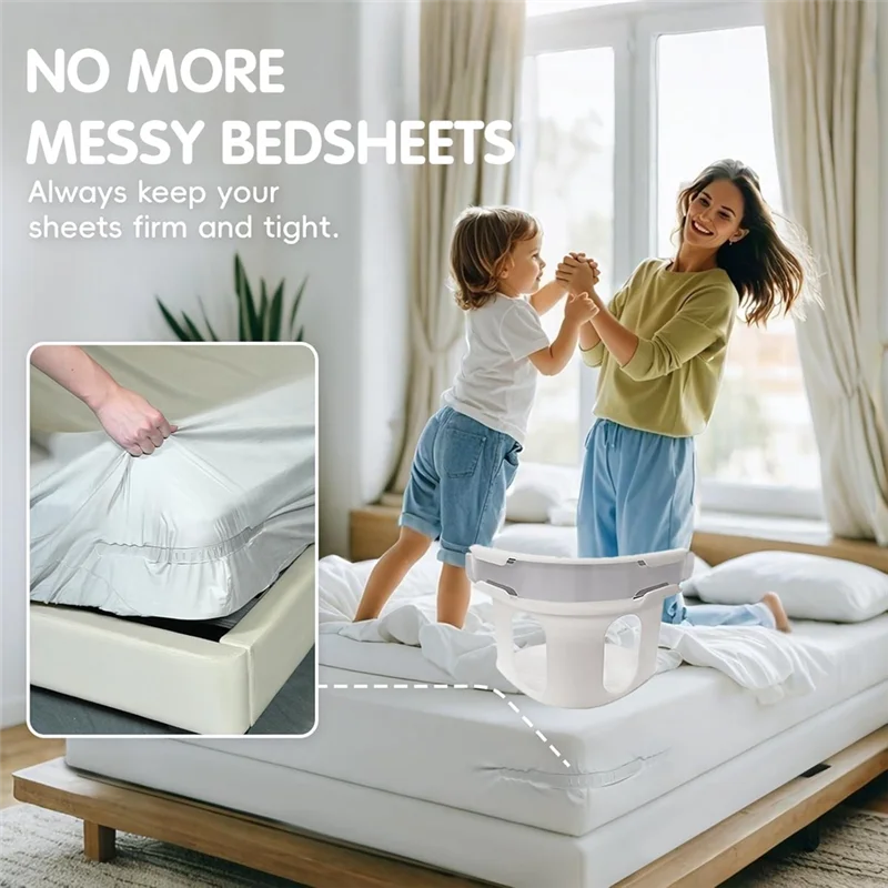 4 Pack Lock Sheet Holders, Bed Sheet Holder, Secure Bed Sheets Firmly In Place, Heavy Duty Panel Holder
4 Pack Lock Sheet Holders, Bed Sheet Holder, Secure Bed Sheets Firmly In Place, Heavy Duty Panel Holder