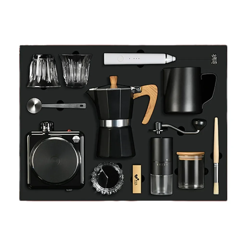 Morden Luxury Style Double Layer Milk Frother Manual Hand Oem 12pieces in 1set Handle Coffee Tea Gift Set
Morden Luxury Style Double Layer Milk Frother Manual Hand Oem 12pieces in 1set Handle Coffee Tea Gift Set