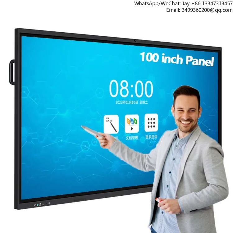 65/75/86/100/110 Inch Smart Digital Interactive Board For Education Finger Multi Touch Electronic Pizarra Interactiva
65/75/86/100/110 Inch Smart Digital Interactive Board For Education Finger Multi Touch Electronic Pizarra Interactiva