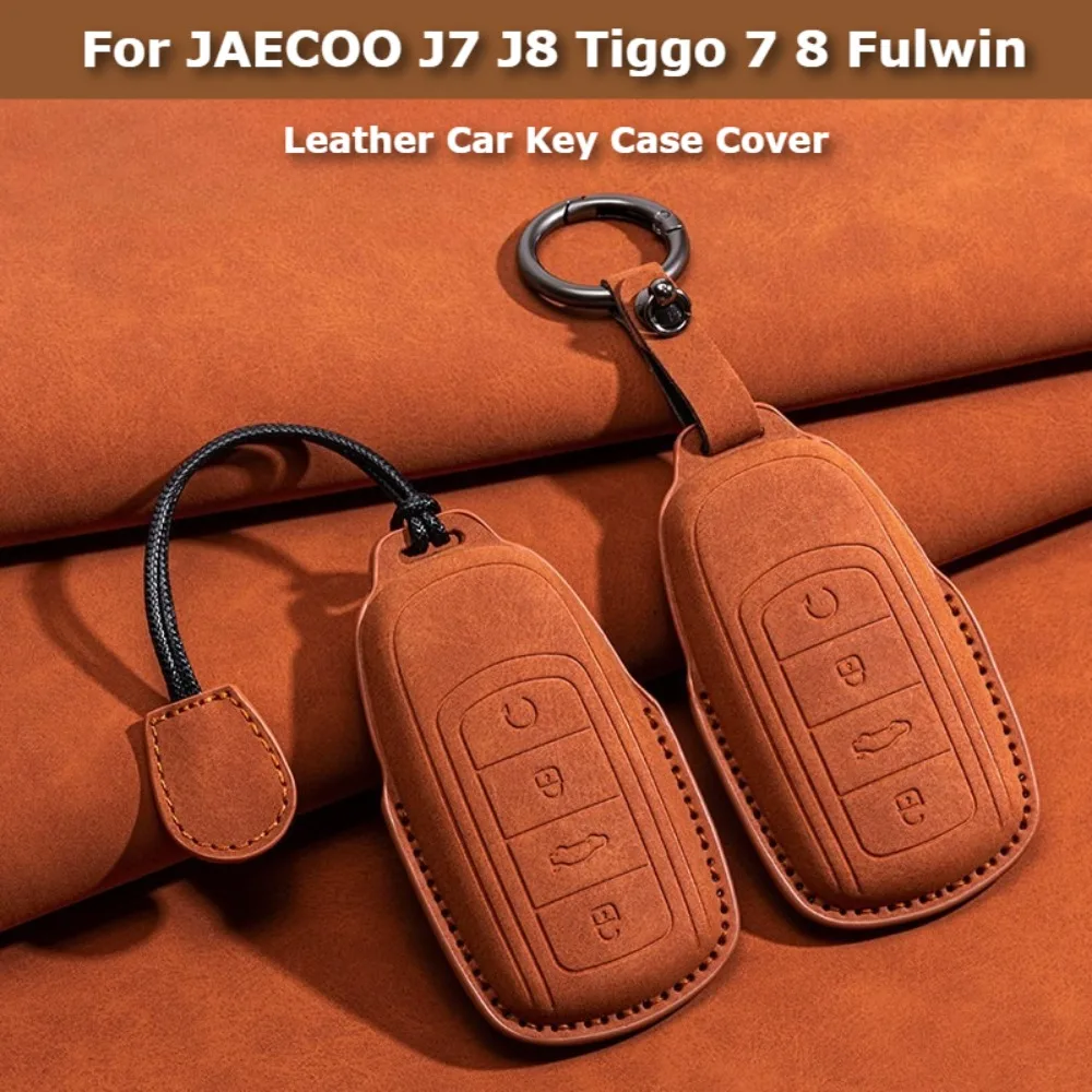 Leather Car Key Case Cover For Chery JAECOO J7 J8 Tiggo 7 8 5x Fulwin T9 A8 T10 Arrizo 8 Keychain Shell Protector Accessories
Leather Car Key Case Cover For Chery JAECOO J7 J8 Tiggo 7 8 5x Fulwin T9 A8 T10 Arrizo 8 Keychain Shell Protector Accessories