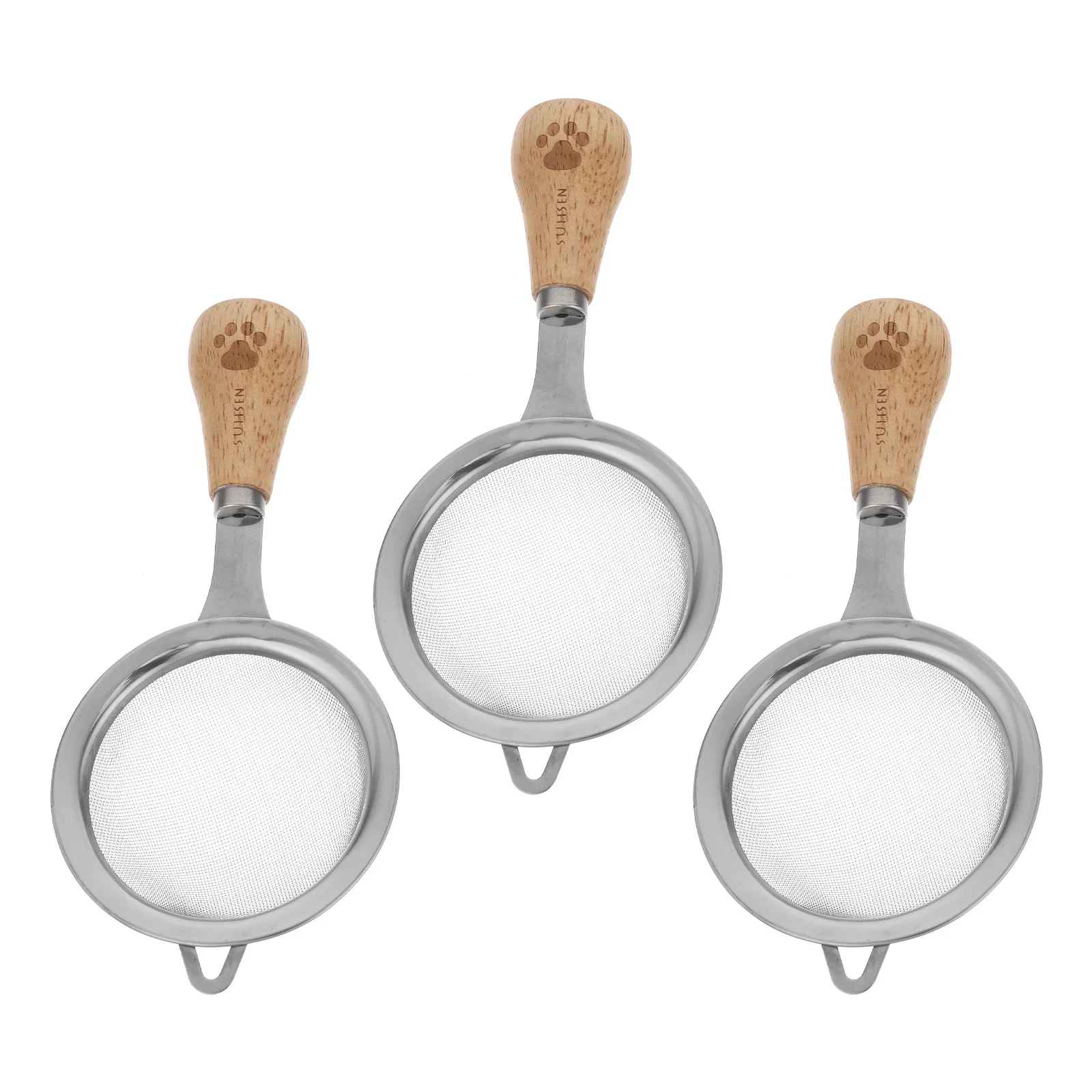 3Pcs Fine Mesh Strainer Set Stainless Steel Kitchen Sieve with Wood Handle for Rice Tea Juice Baking Cooking Oil Filter Soup
3Pcs Fine Mesh Strainer Set Stainless Steel Kitchen Sieve with Wood Handle for Rice Tea Juice Baking Cooking Oil Filter Soup