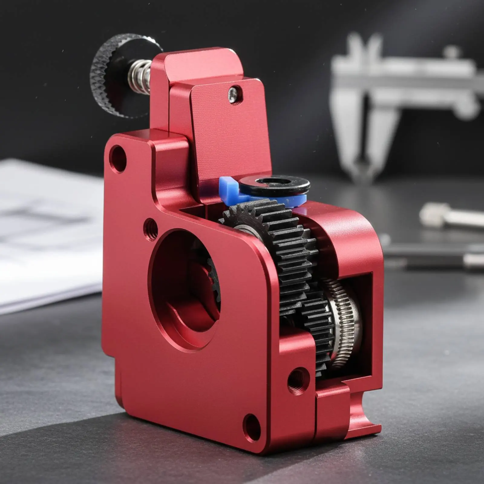 Close Range Extruder Kit Broad Compatibility Dual Gear Extruder Dual Drive Gear Set Even Feeding