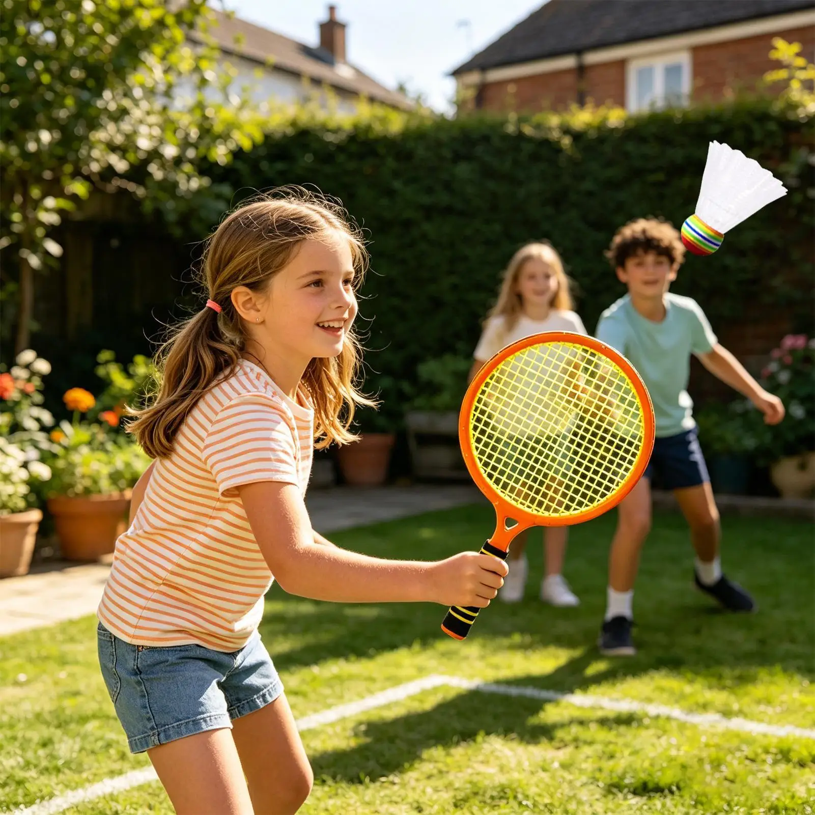 Kids Badminton Set Outdoor Sports Toys Indoor Badminton Set For Backyard Beach Garden Park School Camping Patio Playground
Kids Badminton Set Outdoor Sports Toys Indoor Badminton Set For Backyard Beach Garden Park School Camping Patio Playground