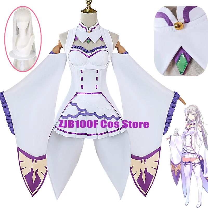 Косплей Аниме Re Zero Kara Hajimeru Isekai Seikatsu Эмилия костюмы белая униформа Женская одежда для Хэллоуина
Косплей Аниме Re Zero Kara Hajimeru Isekai Seikatsu Эмилия костюмы белая униформа Женская одежда для Хэллоуина