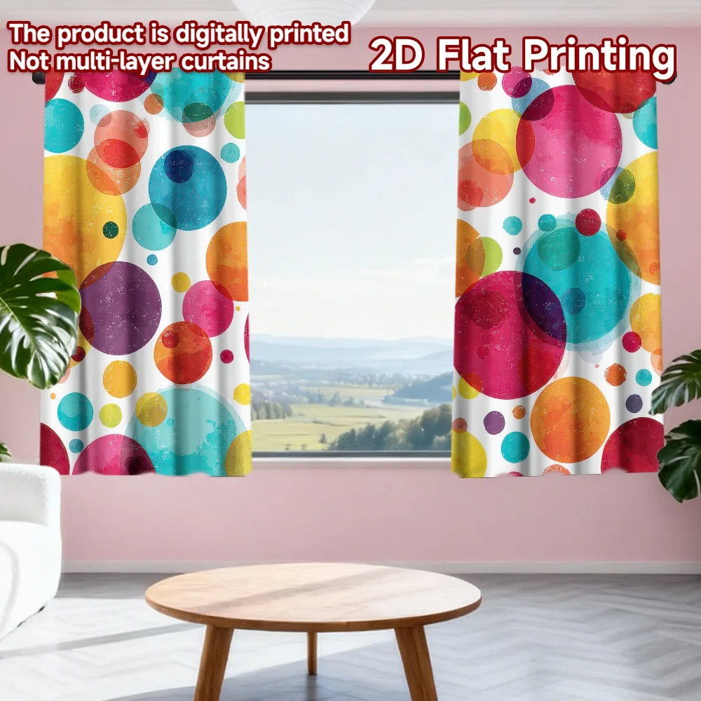 2D flat printing 2pcs Scene Curtain Colorful Overlapping Circles Digital Printed Polyester Drapes Party Decorations Use for
2D flat printing 2pcs Scene Curtain Colorful Overlapping Circles Digital Printed Polyester Drapes Party Decorations Use for