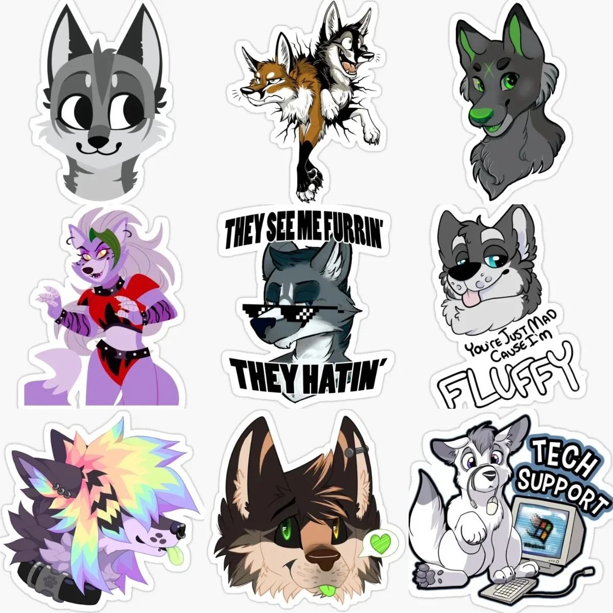 Helluva Boss Anime Furry Wolf Creative Cute Stickers Laptop Racing Motorcycle Camper Car Truck Wall Room PVC Decal Assecories
Helluva Boss Anime Furry Wolf Creative Cute Stickers Laptop Racing Motorcycle Camper Car Truck Wall Room PVC Decal Assecories