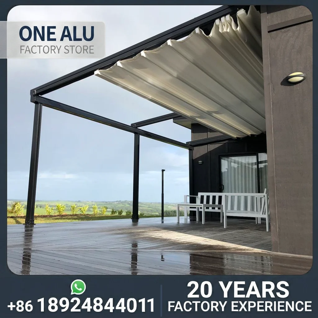 OneAlu electric rooftop sunshade custom-made aluminum outdoor shading structure specifically designed for outdoor
OneAlu electric rooftop sunshade custom-made aluminum outdoor shading structure specifically designed for outdoor