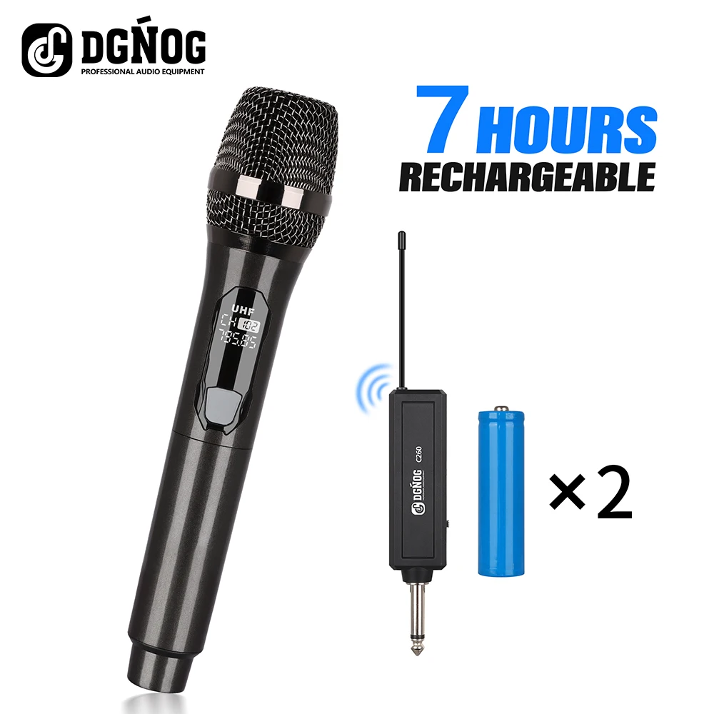 C260 Wireless Microphone Rechargeable Fixed Frequency VHF 30m Range Wireless Handheld Dynamic Mic For Karaoke Singing Home Party
C260 Wireless Microphone Rechargeable Fixed Frequency VHF 30m Range Wireless Handheld Dynamic Mic For Karaoke Singing Home Party