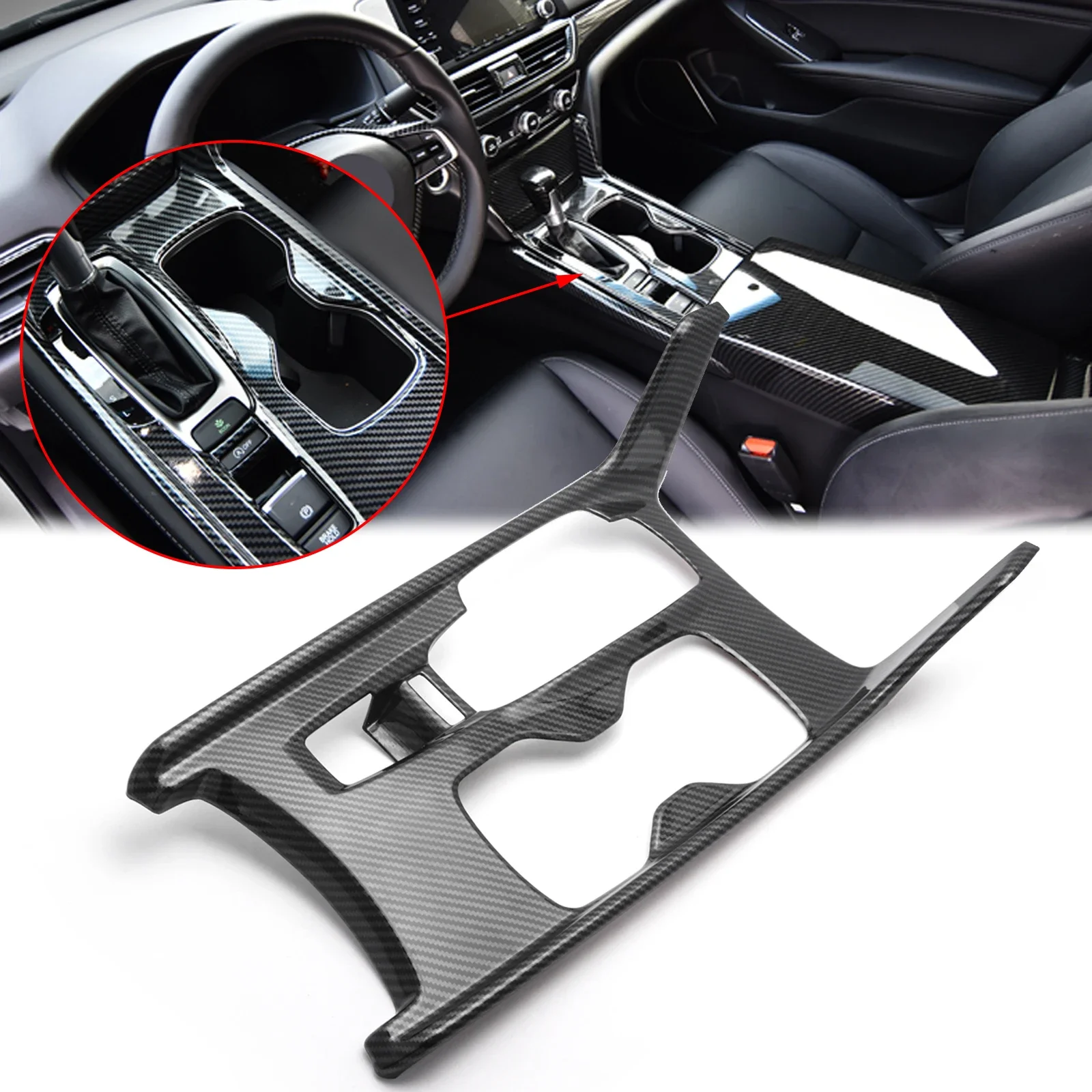 Внутренняя панель переключения передач, рамка, крышка, накладка на чашку воды, декор для Honda Accord 10-го поколения 2018 2019 2020 2021 2022 (углеродное волокно) 
Внутренняя панель переключения передач, рамка, крышка, накладка на чашку воды, декор для Honda Accord 10-го поколения 2018 2019 2020 2021 2022 (углеродное волокно)