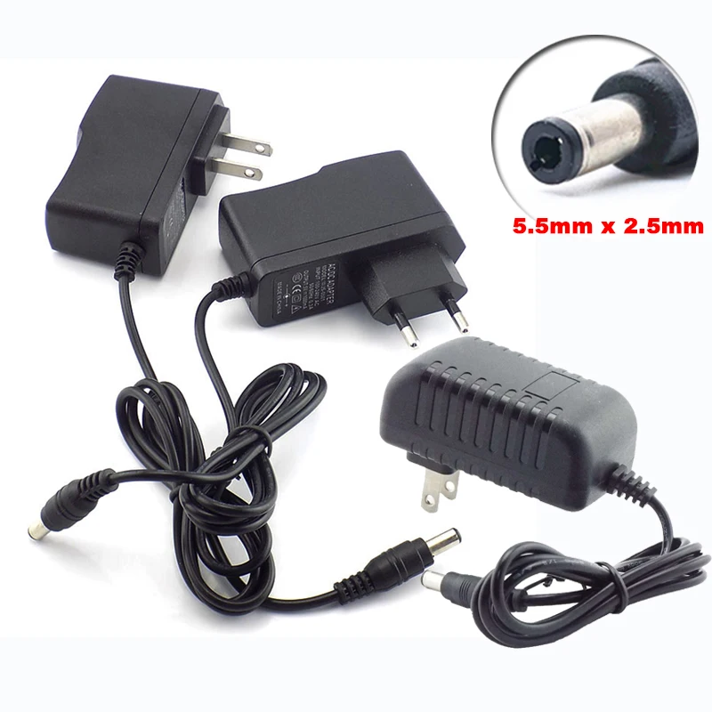 AC DC Adapter 9V 1A 2A 3A Power Supply Unit Converter Charger For LED Strips Light CCTV Lamp US EU Plug 5.5mm x 2.5mm G1
AC DC Adapter 9V 1A 2A 3A Power Supply Unit Converter Charger For LED Strips Light CCTV Lamp US EU Plug 5.5mm x 2.5mm G1