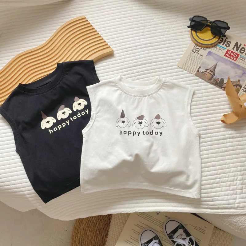 2025 Summer New Children Sleeveless T Shirts Boys Thin Breathable Vest Cute Cartoon Print Kids Casual Vest Baby Cotton Tops
2025 Summer New Children Sleeveless T Shirts Boys Thin Breathable Vest Cute Cartoon Print Kids Casual Vest Baby Cotton Tops