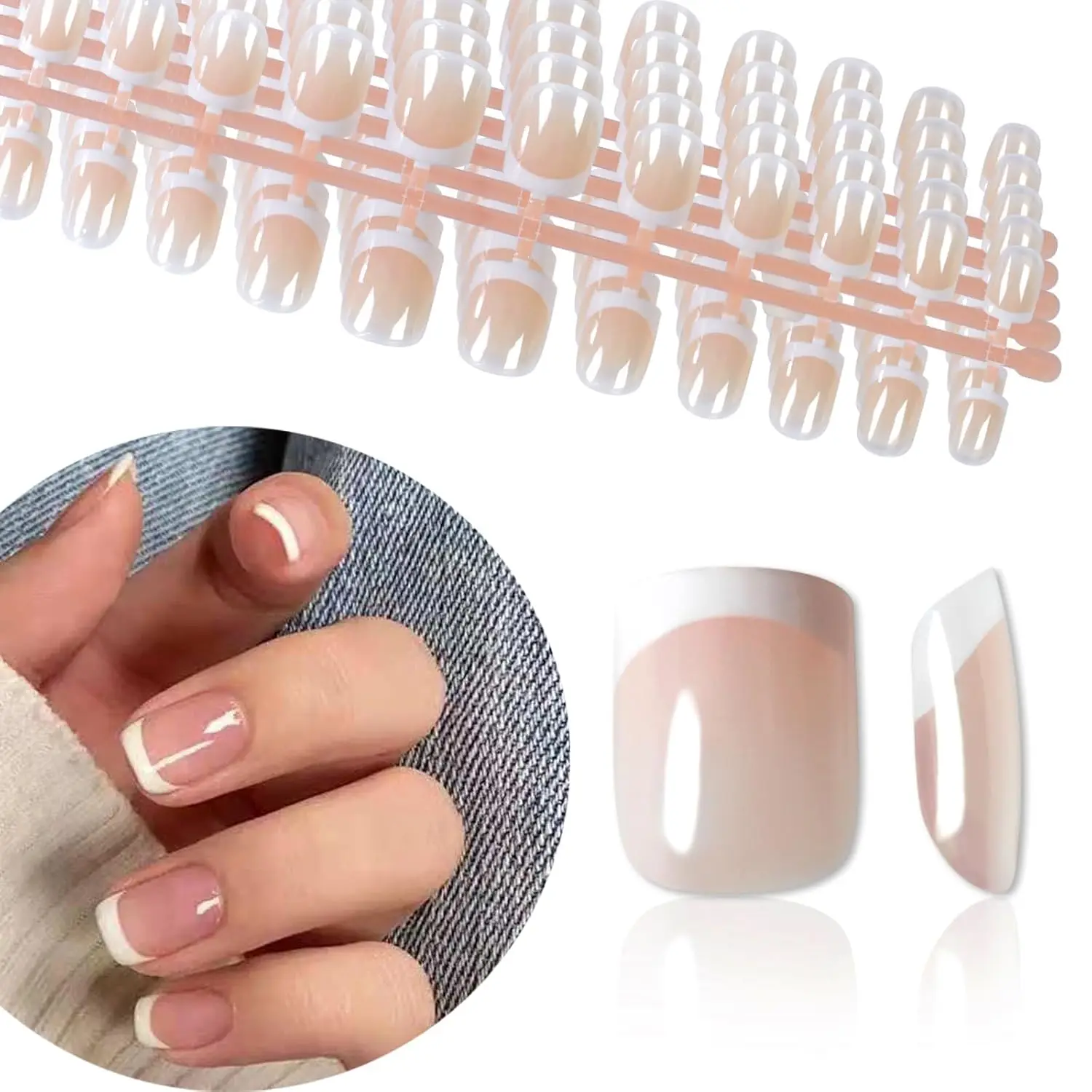 120Pcs 5 Pack Short French False Nails for Kids Girls, Press on Full Cover Nail Art Kits, Great Christmas Gift
120Pcs 5 Pack Short French False Nails for Kids Girls, Press on Full Cover Nail Art Kits, Great Christmas Gift