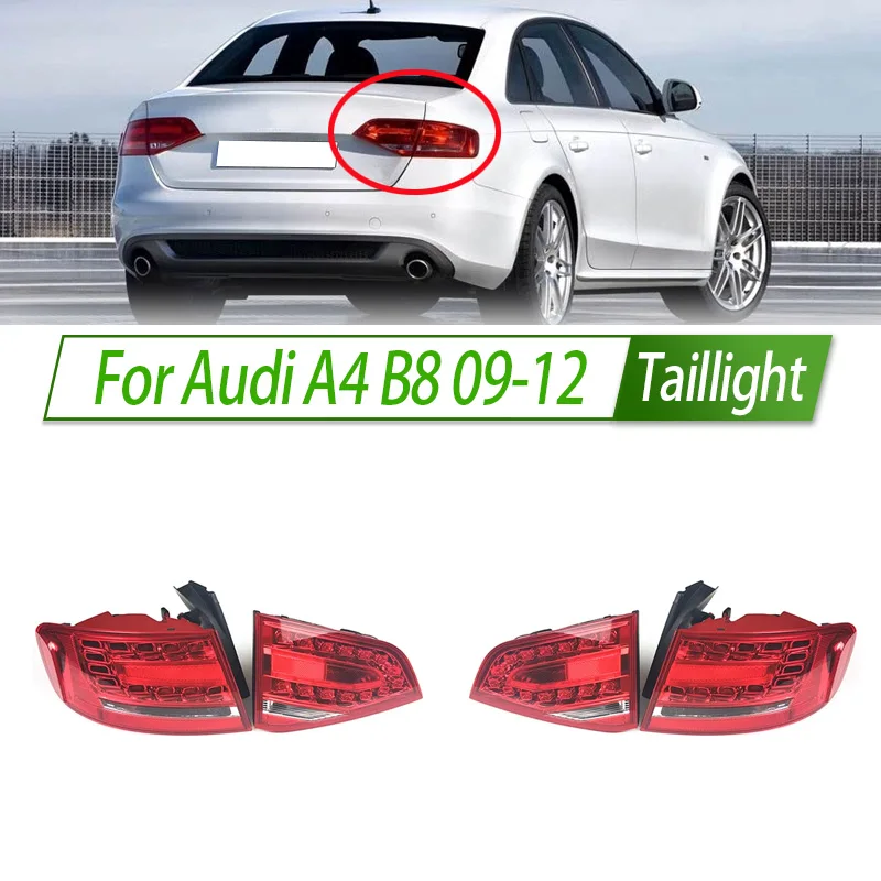For Audi A4 B8 09-12 Car Taillight Assembly OEM Style Rear Lamp with Turn Signal Reverse Light Direct Fit Replacement
For Audi A4 B8 09-12 Car Taillight Assembly OEM Style Rear Lamp with Turn Signal Reverse Light Direct Fit Replacement