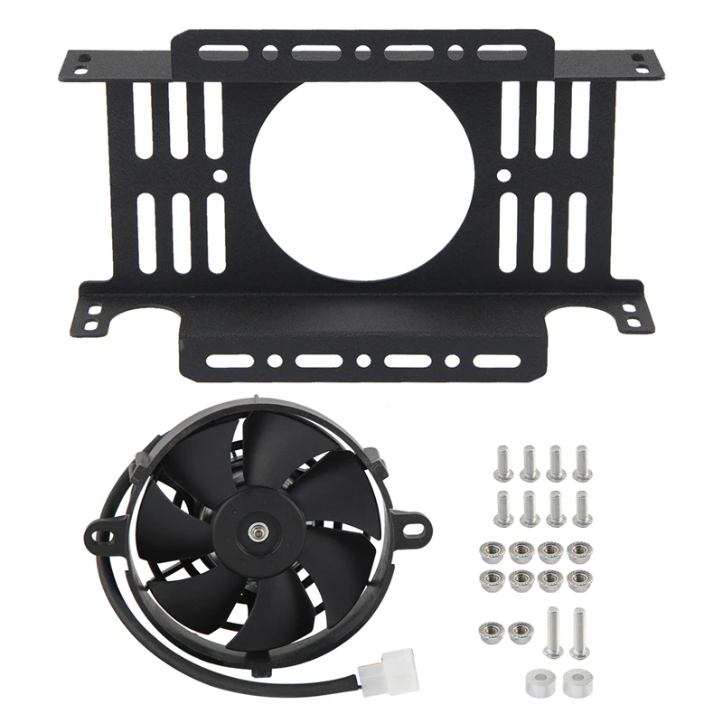 Universal 19 Row Mocal Style 248mm Oil Cooler Fan Cover with Single or Bis-5.5'' Electric Fan Aluminum Shroud 12V 300W Kit Black
Universal 19 Row Mocal Style 248mm Oil Cooler Fan Cover with Single or Bis-5.5'' Electric Fan Aluminum Shroud 12V 300W Kit Black
