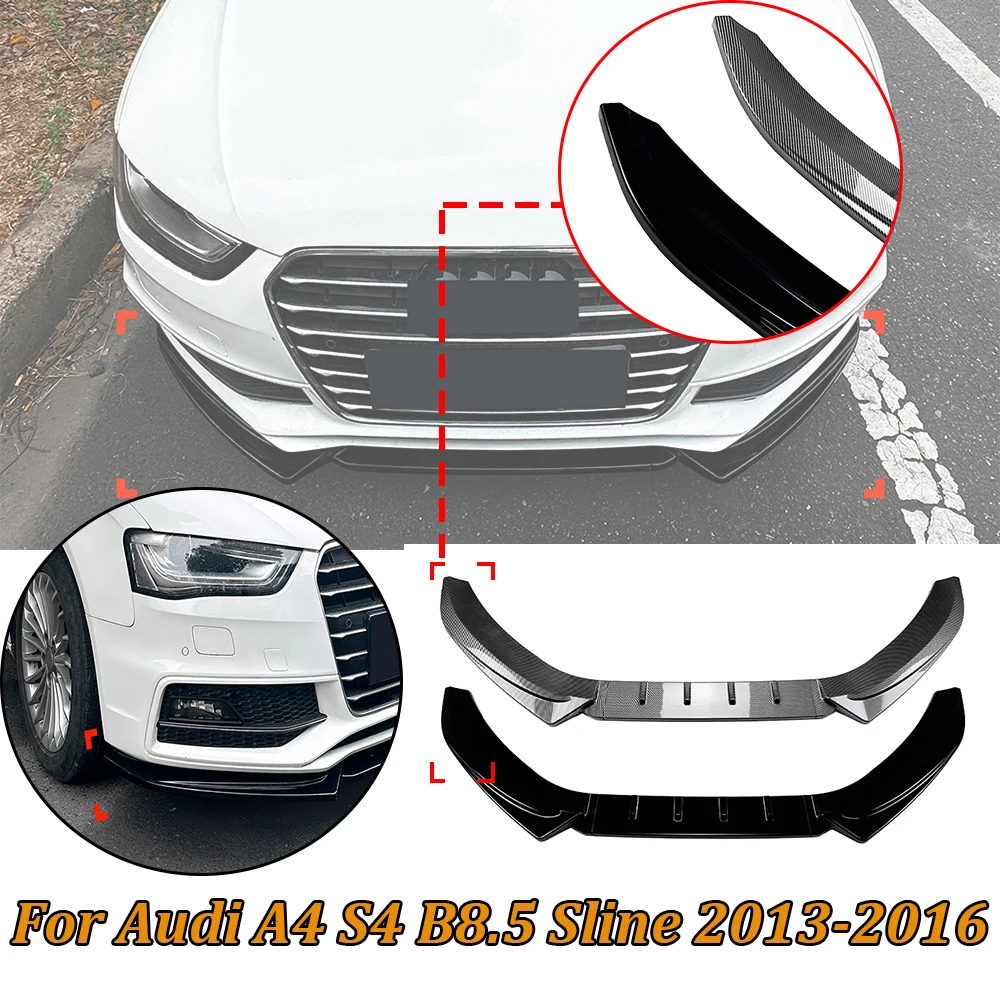 Car Front Bumper Lip Splitter Diffuser ABS Body Kit For Audi A4 S4 B8.5 Sline 2013-2016 Cars Exterior Modification Accessories
Car Front Bumper Lip Splitter Diffuser ABS Body Kit For Audi A4 S4 B8.5 Sline 2013-2016 Cars Exterior Modification Accessories