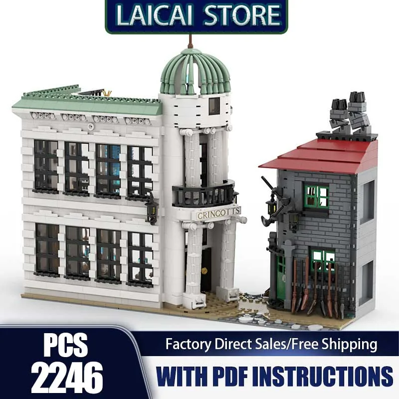 Popular HP Movie Model Moc Building Blocks Modular Large Gringotts Bank Model Technology Bricks Assembly Toys Construstion Gifts
Popular HP Movie Model Moc Building Blocks Modular Large Gringotts Bank Model Technology Bricks Assembly Toys Construstion Gifts