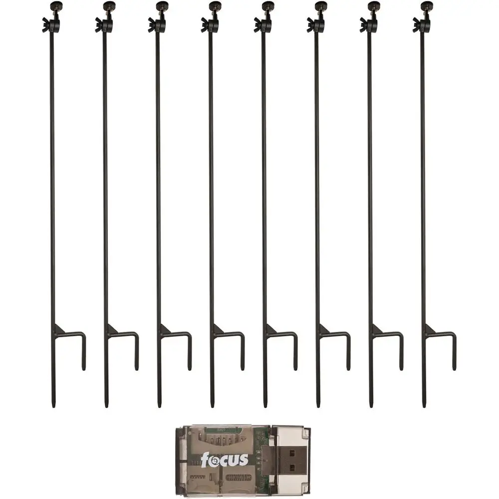 8-Pack Universal Trail Camera Holders with USB Card Reader - Treeless Mounting for All Game Cameras
8-Pack Universal Trail Camera Holders with USB Card Reader - Treeless Mounting for All Game Cameras