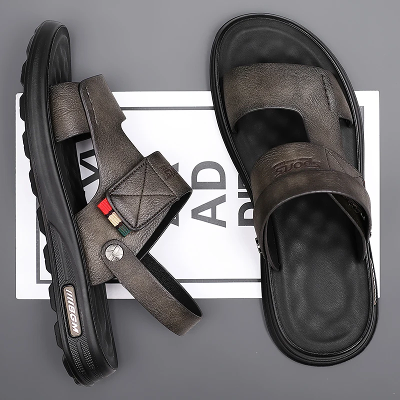 Men's Summer Outdoor Slip-On Sports Sandals Anti-Slip Soft Bottom Casual Beach Shoes Driving Two-Purpose Thick Bottom Rubber
Men's Summer Outdoor Slip-On Sports Sandals Anti-Slip Soft Bottom Casual Beach Shoes Driving Two-Purpose Thick Bottom Rubber