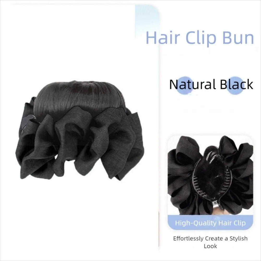 Vintage Claw Clip Blue Black Bow Chignon Hair Pieces Scrunchy Synthetic Hair Bun Natural Fluffy Ball Head Wig Women
Vintage Claw Clip Blue Black Bow Chignon Hair Pieces Scrunchy Synthetic Hair Bun Natural Fluffy Ball Head Wig Women