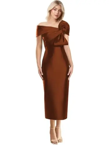 High-end Satin Formal Dress A-Line Asymmetrical One Shoulder Short Sleeve Mid Calf Dresses for Banquet Party Prom Cocktail Party
High-end Satin Formal Dress A-Line Asymmetrical One Shoulder Short Sleeve Mid Calf Dresses for Banquet Party Prom Cocktail Party