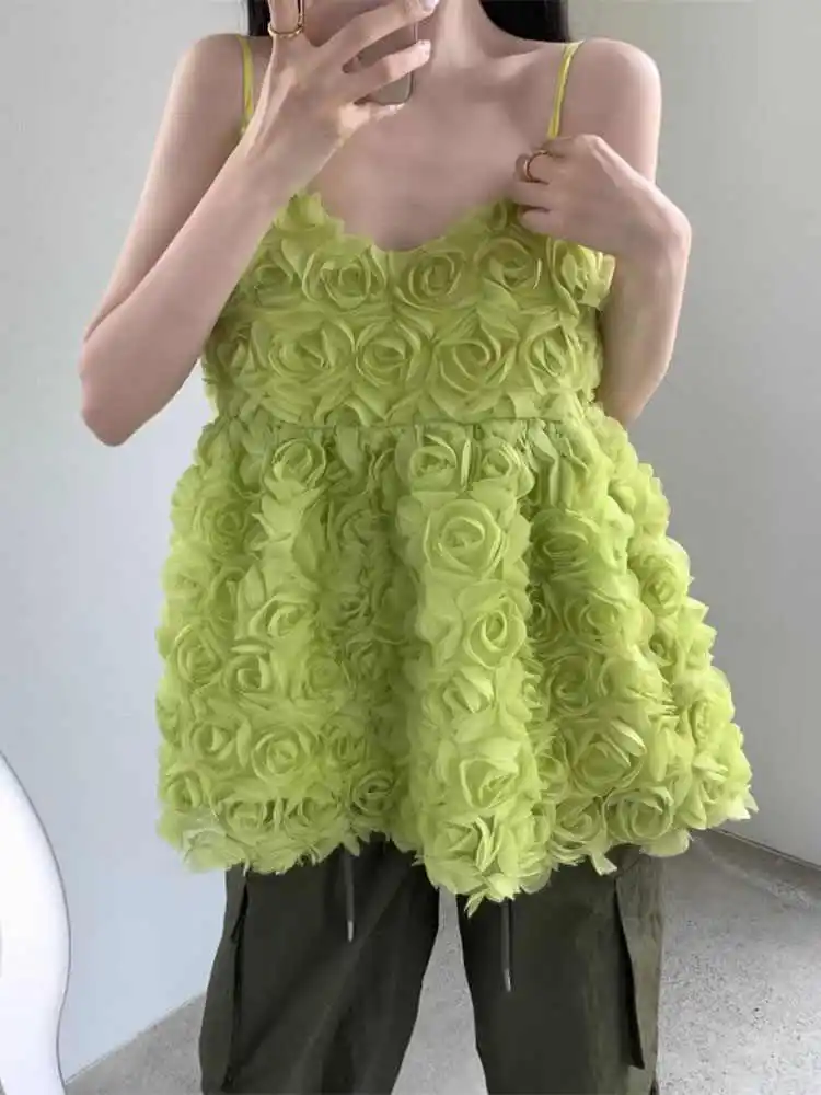 Clothland Women Sweet Flower Decorate Camis V Neck Spaghetti Straps Sleeveless Shirt Chic Cute Tops Blusa Mujer WA316
Clothland Women Sweet Flower Decorate Camis V Neck Spaghetti Straps Sleeveless Shirt Chic Cute Tops Blusa Mujer WA316
