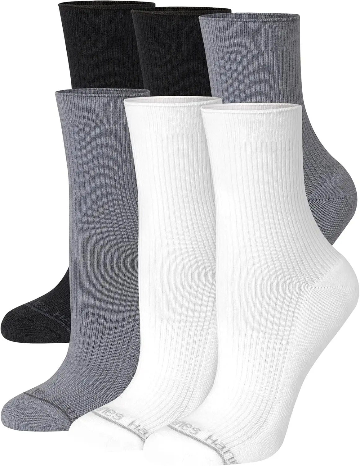 Women's Soft Stretch No-Show & Mid-Crew Socks, 6-Pack
Women's Soft Stretch No-Show & Mid-Crew Socks, 6-Pack