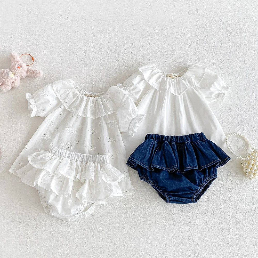 Baby Girl's Blouse Summer New Cotton Breathable Shirt Tops Clothing for Girls Versatile Ruffle Collar Short Sleeved T-shirt
Baby Girl's Blouse Summer New Cotton Breathable Shirt Tops Clothing for Girls Versatile Ruffle Collar Short Sleeved T-shirt