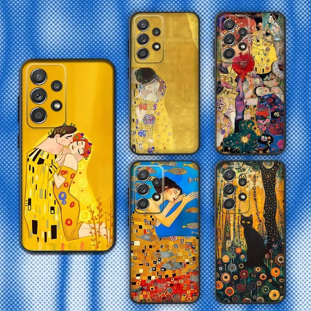 Gustav Klimt Kiss Art Phone Case For Samsung S25,S24,S21,S22,S23,S30,Ultra,S20,Plus,Fe,Lite,Note,10,9,5G Black Cover 
Gustav Klimt Kiss Art Phone Case For Samsung S25,S24,S21,S22,S23,S30,Ultra,S20,Plus,Fe,Lite,Note,10,9,5G Black Cover