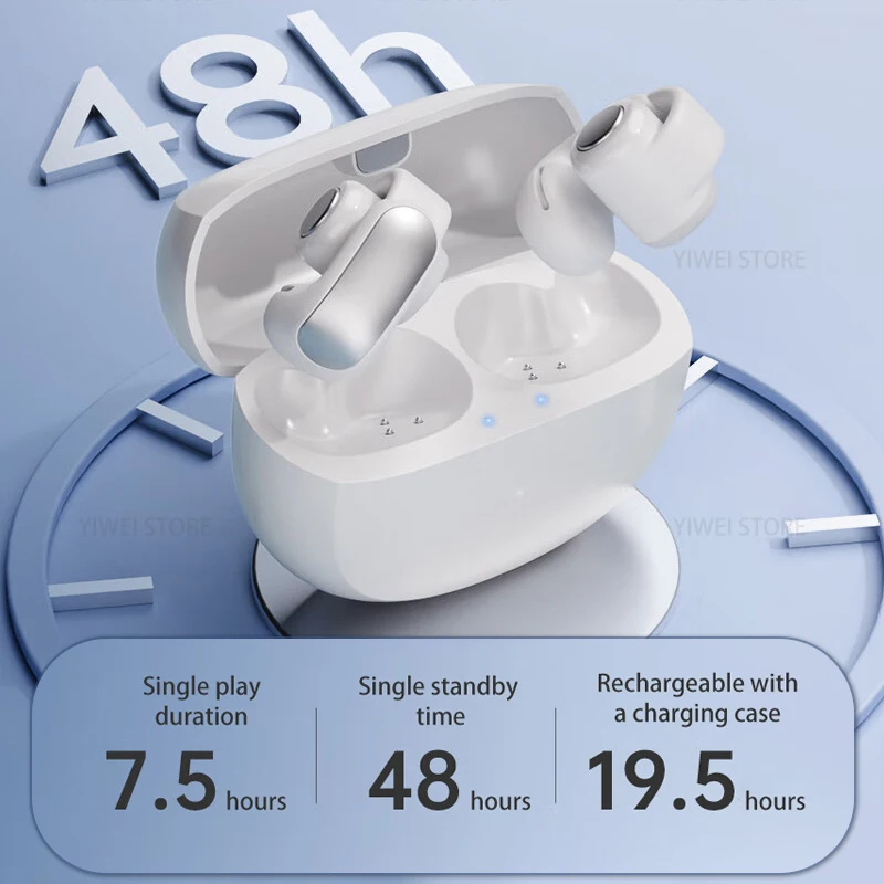 V12 Open Ear Clip Headphones True Wireless Earbuds Bluetooth 5.3 Sports Earphones Waterproof TWS Gaming Headest With Mic
V12 Open Ear Clip Headphones True Wireless Earbuds Bluetooth 5.3 Sports Earphones Waterproof TWS Gaming Headest With Mic
