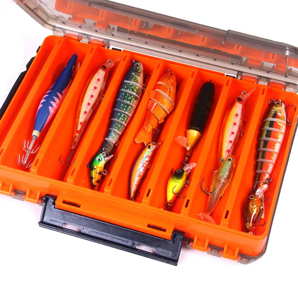 Fishing Gear Box Double-Sided Fishing Storage Box with Removable Dividers Portable Multifunctional Outdoor Fishing
Fishing Gear Box Double-Sided Fishing Storage Box with Removable Dividers Portable Multifunctional Outdoor Fishing