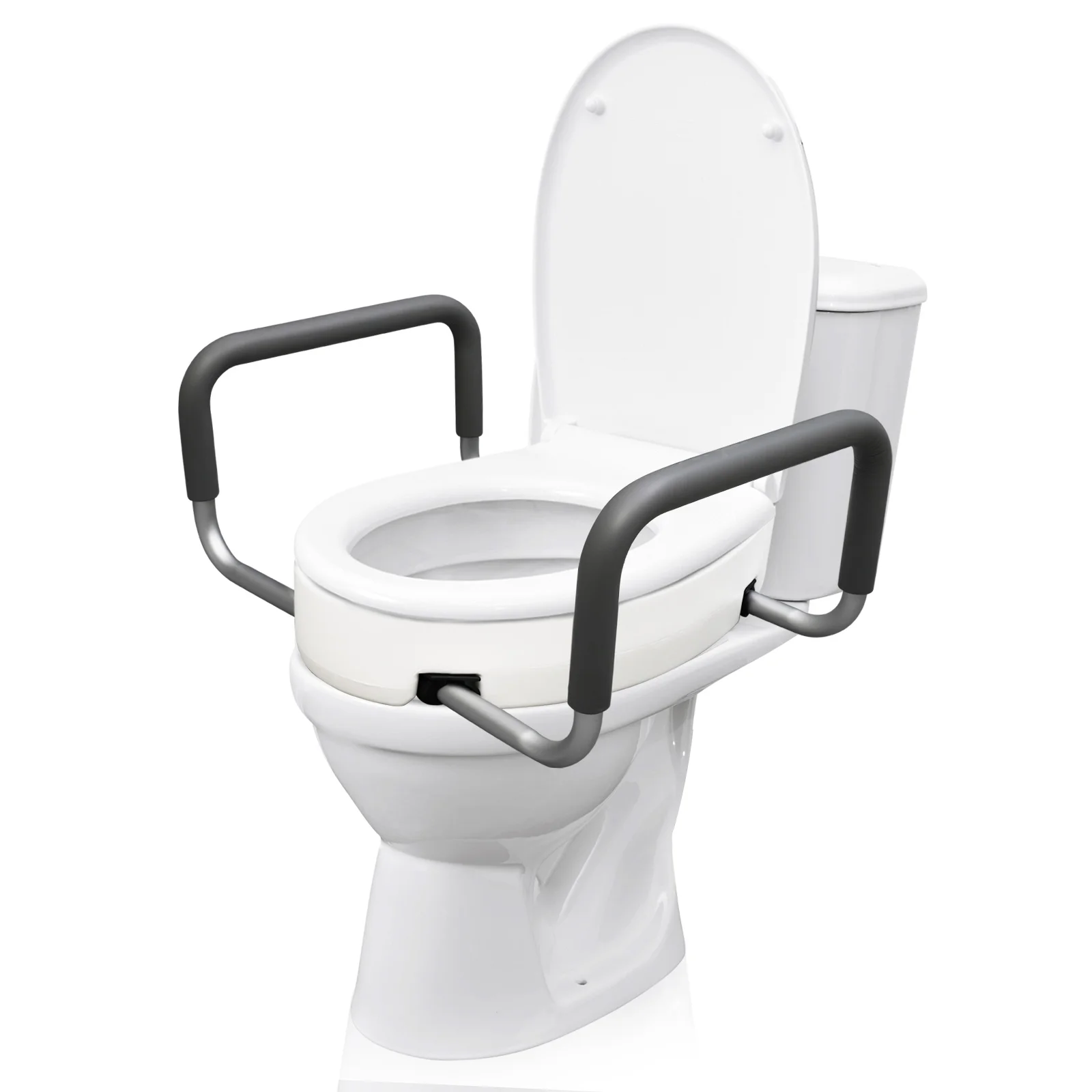 3.5-Inch Raised Toilet Seat with Handle Height Home Care Up to 250 Pounds for Disabled and Elderly Individuals
3.5-Inch Raised Toilet Seat with Handle Height Home Care Up to 250 Pounds for Disabled and Elderly Individuals