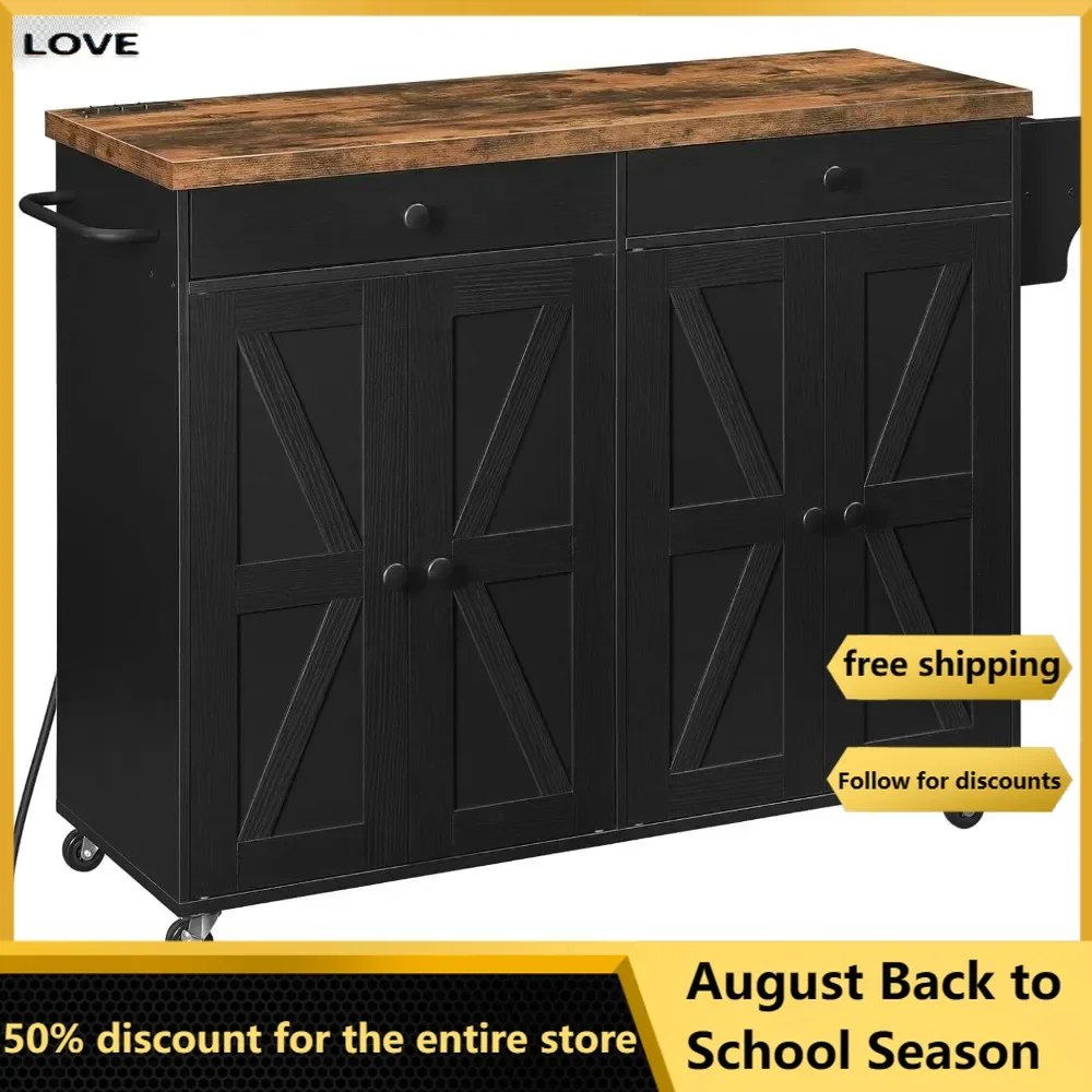 Storage Rack Trolley, 43.3-inch Kitchen Island with Charging Station with Spice Rack & Hook, Rolling Kitchen Island with Storage
Storage Rack Trolley, 43.3-inch Kitchen Island with Charging Station with Spice Rack & Hook, Rolling Kitchen Island with Storage