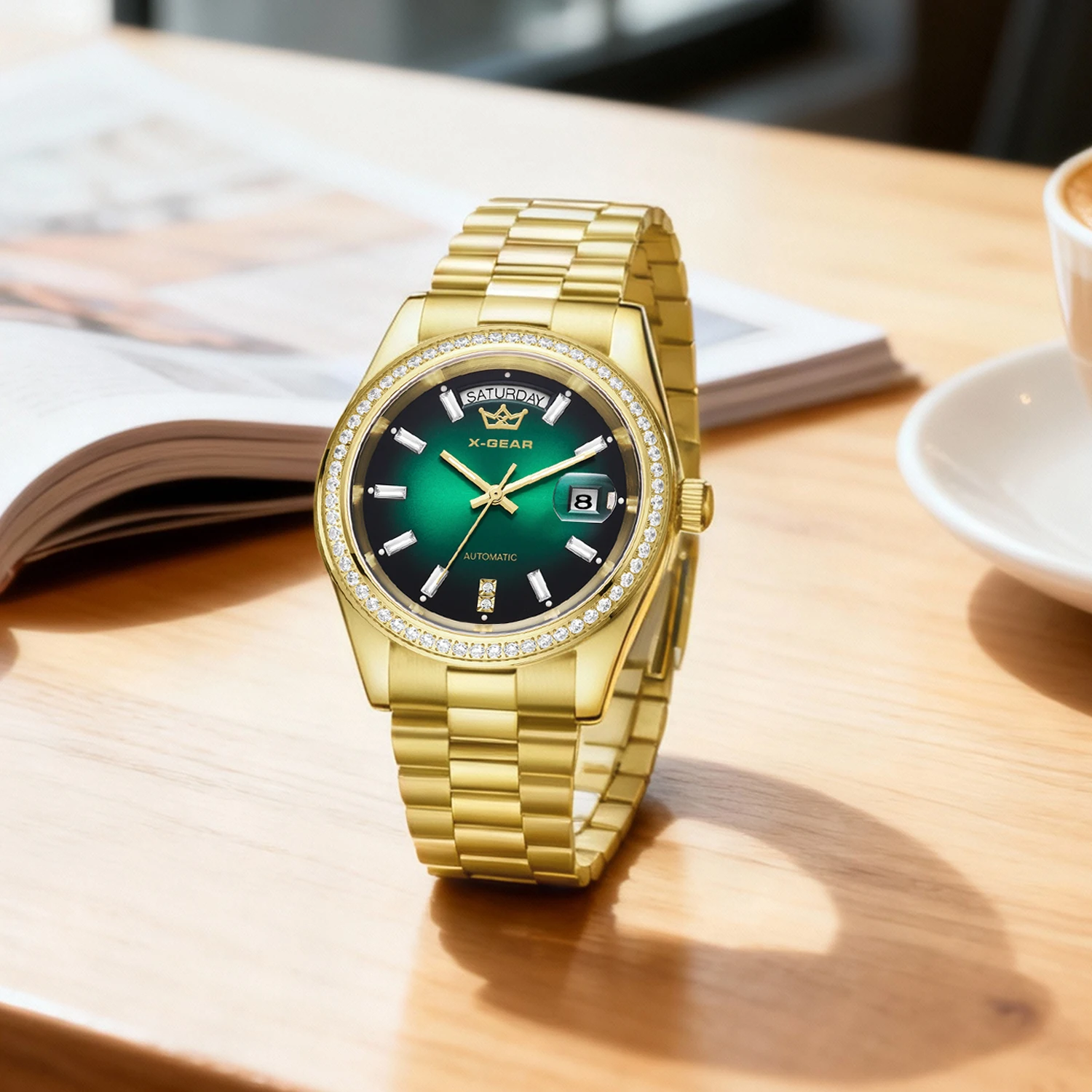 Automatic Mechanical Men's Watch 30M Waterproof Luminous Stainless Steel Dress Wristwatch for Business
Automatic Mechanical Men's Watch 30M Waterproof Luminous Stainless Steel Dress Wristwatch for Business