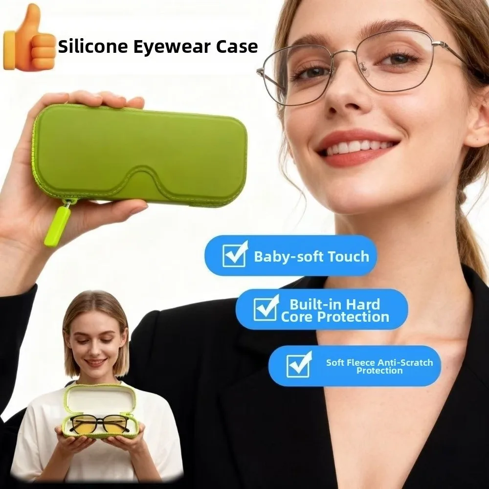 Waterproof Silicone Glasses Storage Bag Dustproof Anti- fall Eyeglasses Case Lightweight Large -capacity Sunglasses Cover Women
Waterproof Silicone Glasses Storage Bag Dustproof Anti- fall Eyeglasses Case Lightweight Large -capacity Sunglasses Cover Women