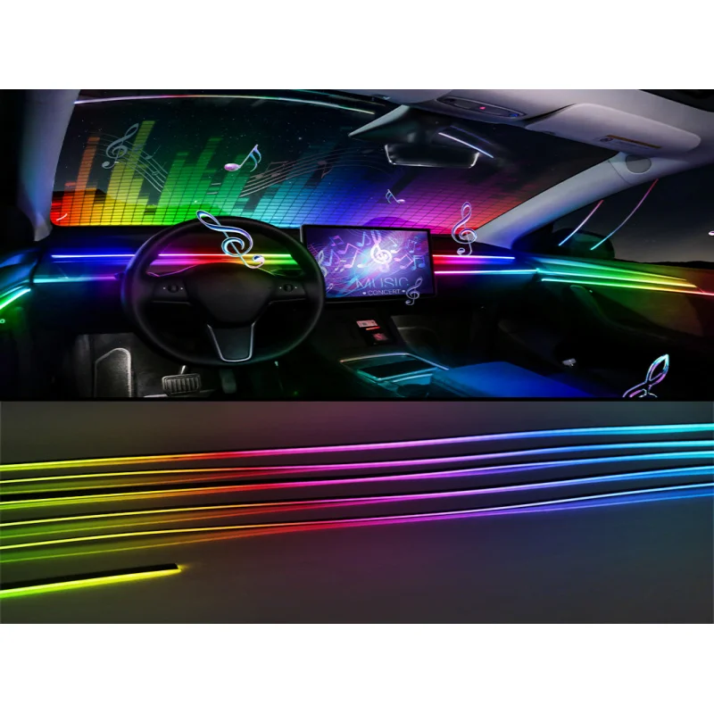 Полноцветный стример, автомобильное окружающее освещение RGB 64, 256 цветов, универсальный светодиодный интерьер, скрытая акриловая полоса, симфоническая атмосферная лампа
Полноцветный стример, автомобильное окружающее освещение RGB 64, 256 цветов, универсальный светодиодный интерьер, скрытая акриловая полоса, симфоническая атмосферная лампа