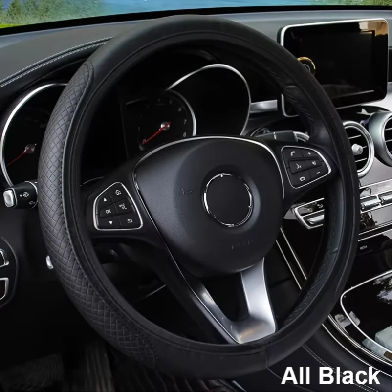 37-39CM Steering Wheel Cover Anti Slip Breathable Steering Cover Universal Microfiber Leather Steer Wheel Protector
37-39CM Steering Wheel Cover Anti Slip Breathable Steering Cover Universal Microfiber Leather Steer Wheel Protector