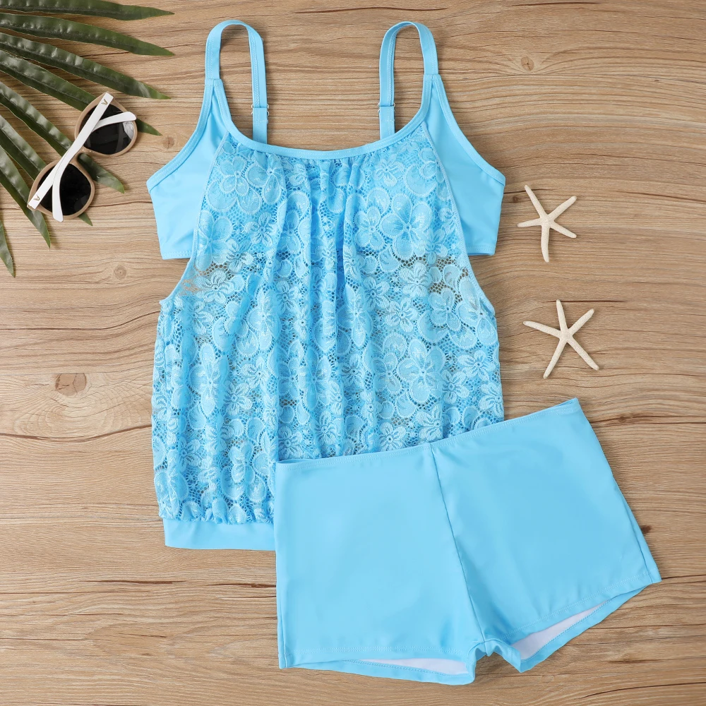 Women's Tropical Print Tankini Set - Stretchy, Non-Transparent Swimwear with High Waist Shorts Bikini Summer Beachwear
Women's Tropical Print Tankini Set - Stretchy, Non-Transparent Swimwear with High Waist Shorts Bikini Summer Beachwear