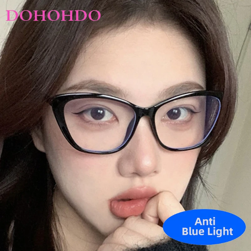 Trendy Cat Eye Eyeglasses Women Man Fashion Brand Designer Optical Spectacle Blue Light Blocking Glasses For Gaming Lentes Оч 
Trendy Cat Eye Eyeglasses Women Man Fashion Brand Designer Optical Spectacle Blue Light Blocking Glasses For Gaming Lentes Оч