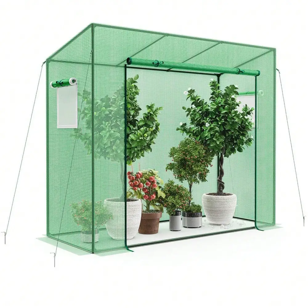 Portable Mini Greenhouse w/ Ground Stakes PE Cover 4 Wind Ropes Zipper Door
Portable Mini Greenhouse w/ Ground Stakes PE Cover 4 Wind Ropes Zipper Door